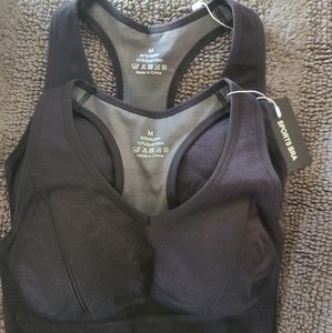 NWT 2 womens sports bra sz M